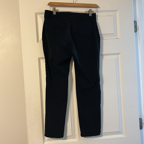 Straight leg black LOFT slacks size 4P - Picture 3 of 5